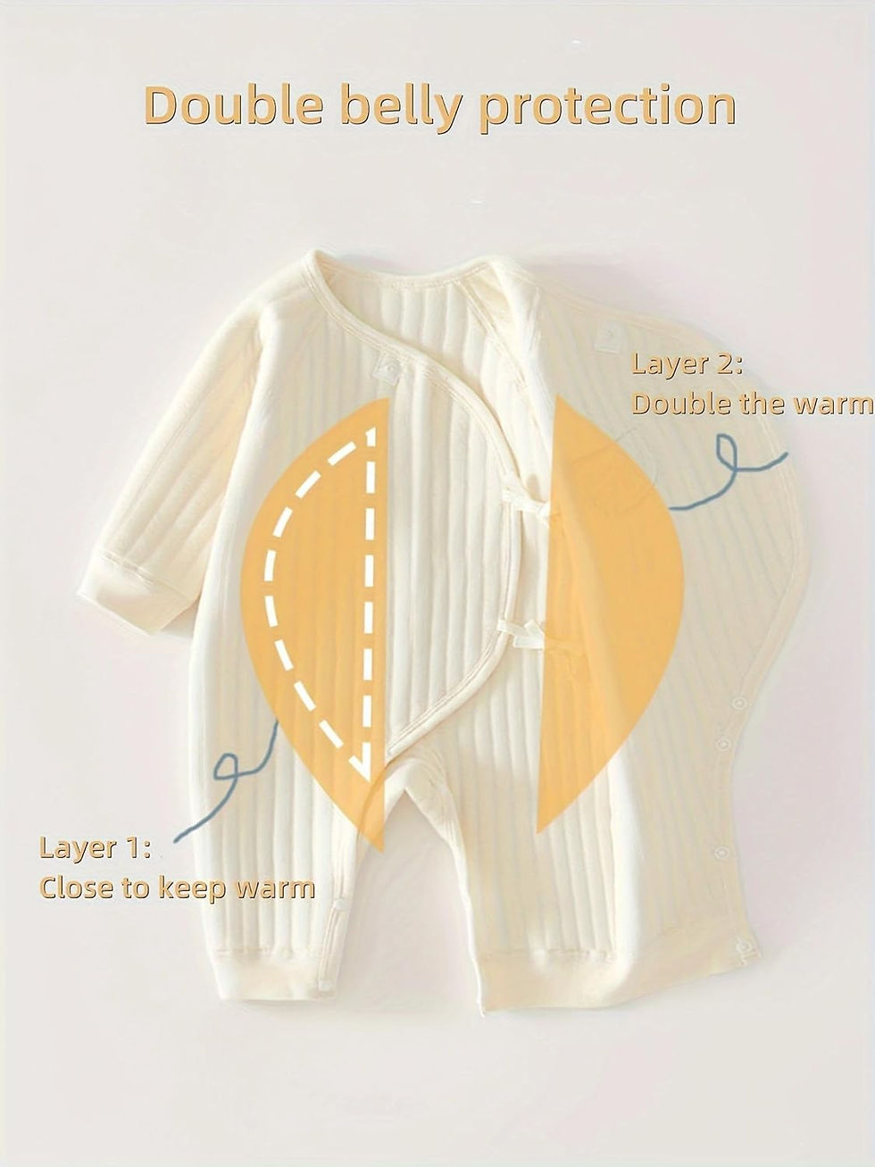 Thumbnail: Somenie Boys Girls Bodysuit Newborn Winter Onesie Clothes Cotton Toddler Home We
