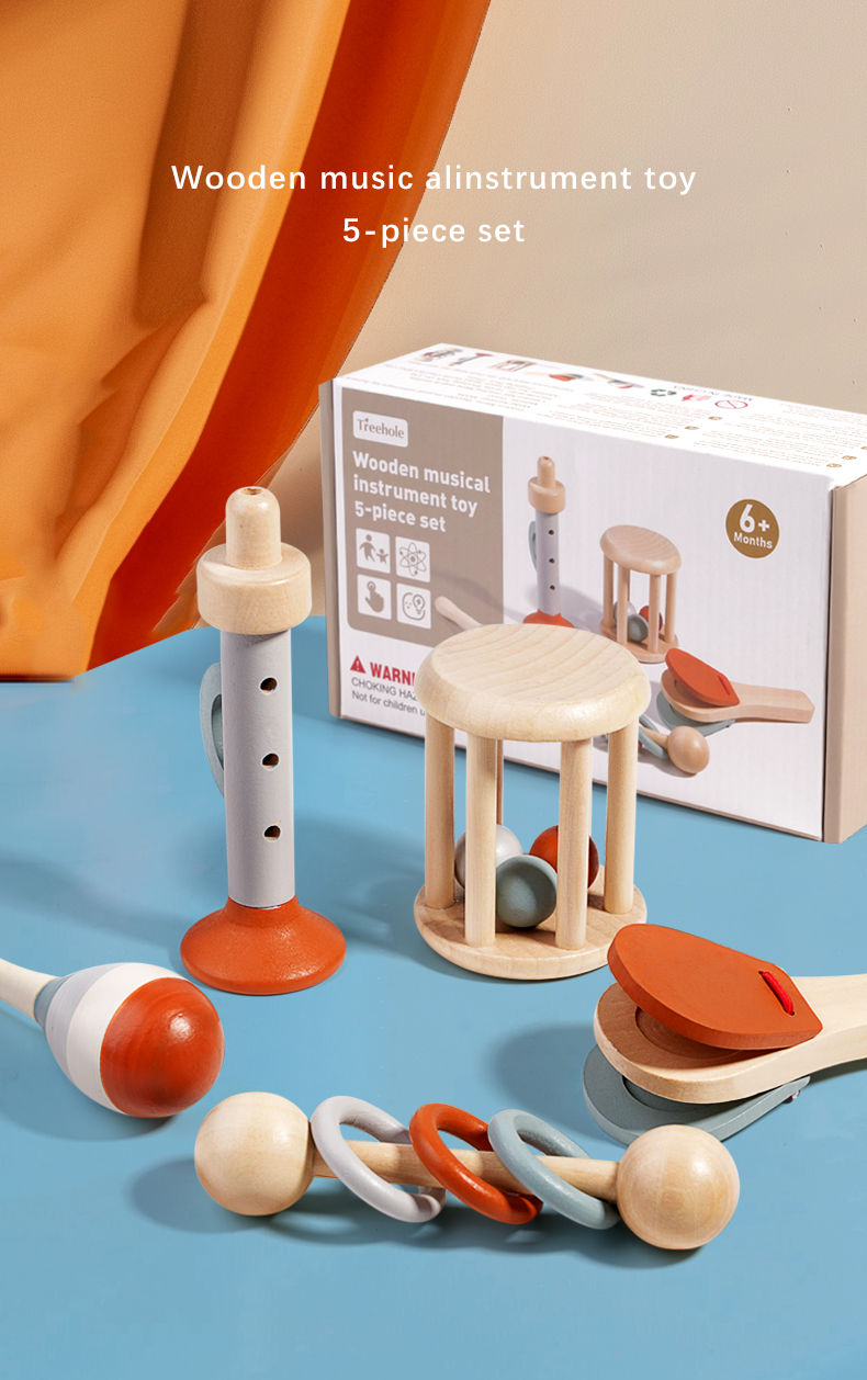 Thumbnail: Baby Handheld Bell, Ringing Instrument, Early Childhood Education, Soothing Bed 
