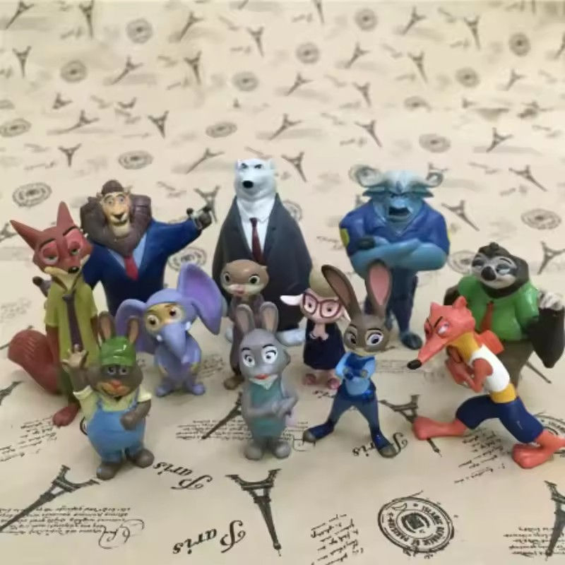 Thumbnail: New 12pcs/set Zootopia Animals Action Figure Toys Rabbit Judy Hopps Fox Nick Wil