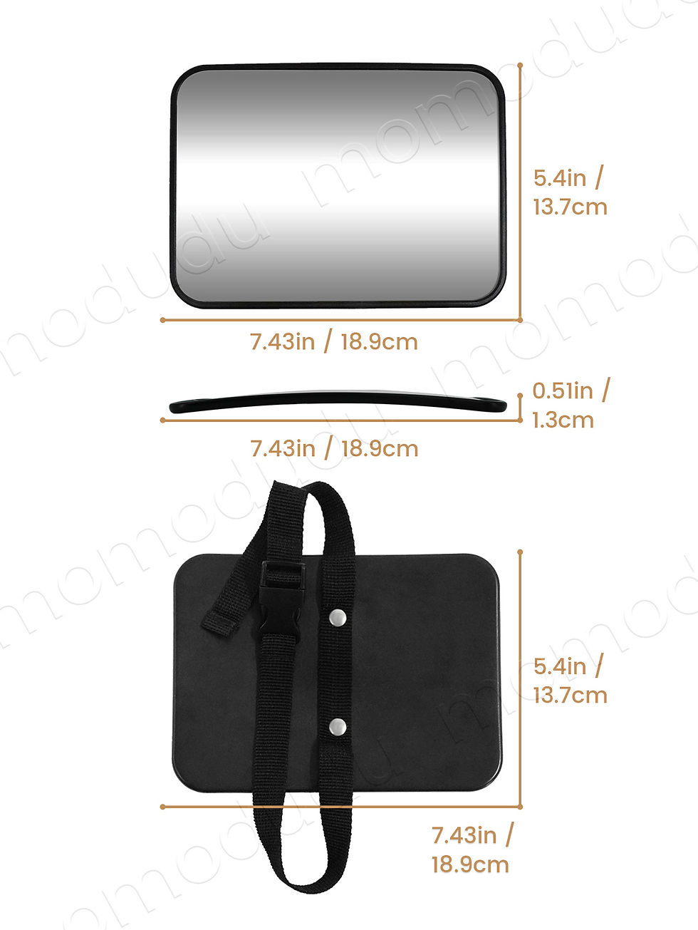 Thumbnail: 1 Pc Crash Tested And Certified Shatterproof Baby Car Mirror For Rear Facing Inf