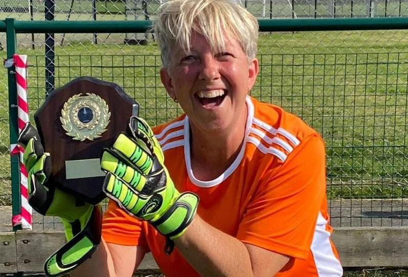 Sarah "Brecks" Breckon TADS walking footballer