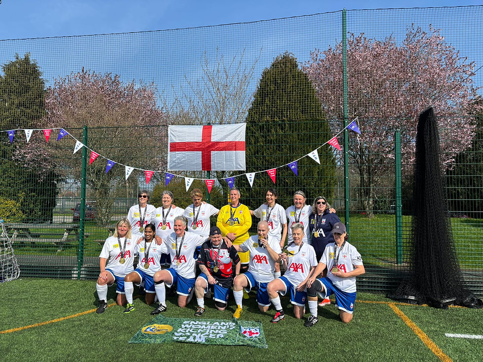 Inspiring Kicking Cancer team play England Over 60s