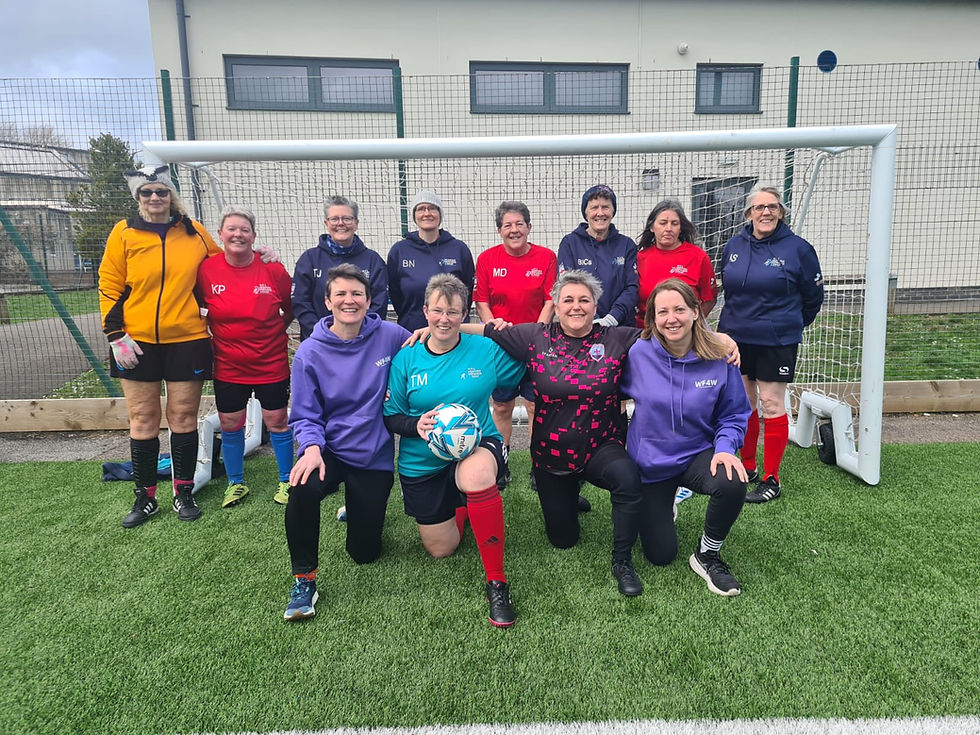 The hearing Impaired and Deaf Walking Football team