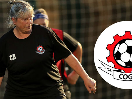 Carol bates and Crawley Old Girls badge