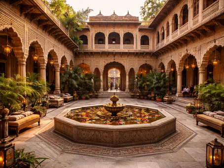 Historic Lucknow architecture showcasing traditional proportions, symmetry, and craftsmanship that influence contemporary interior design