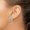 Thumbnail: Polished Circle Drop Earrings - Sterling Silver