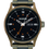 Thumbnail: Nixon Sentry Stainless Steel Watch - Dark Olive / Black