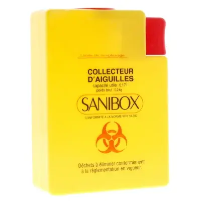 COLLECTEUR D'AIGUILLES SANIBOX MINI 170 ML