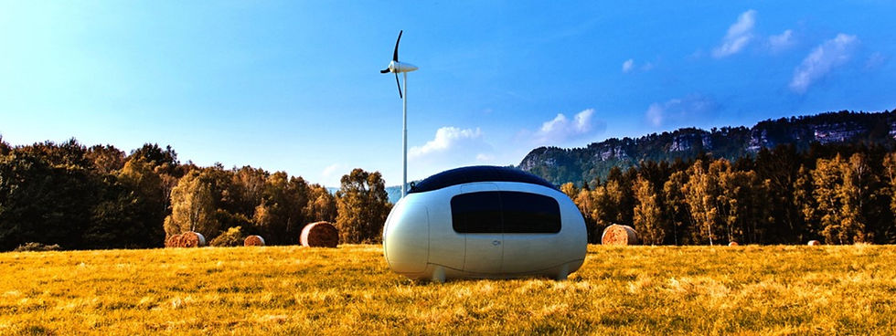 'Casa cápsula' com energia solar e eólica é vendida por US$ 90 mil