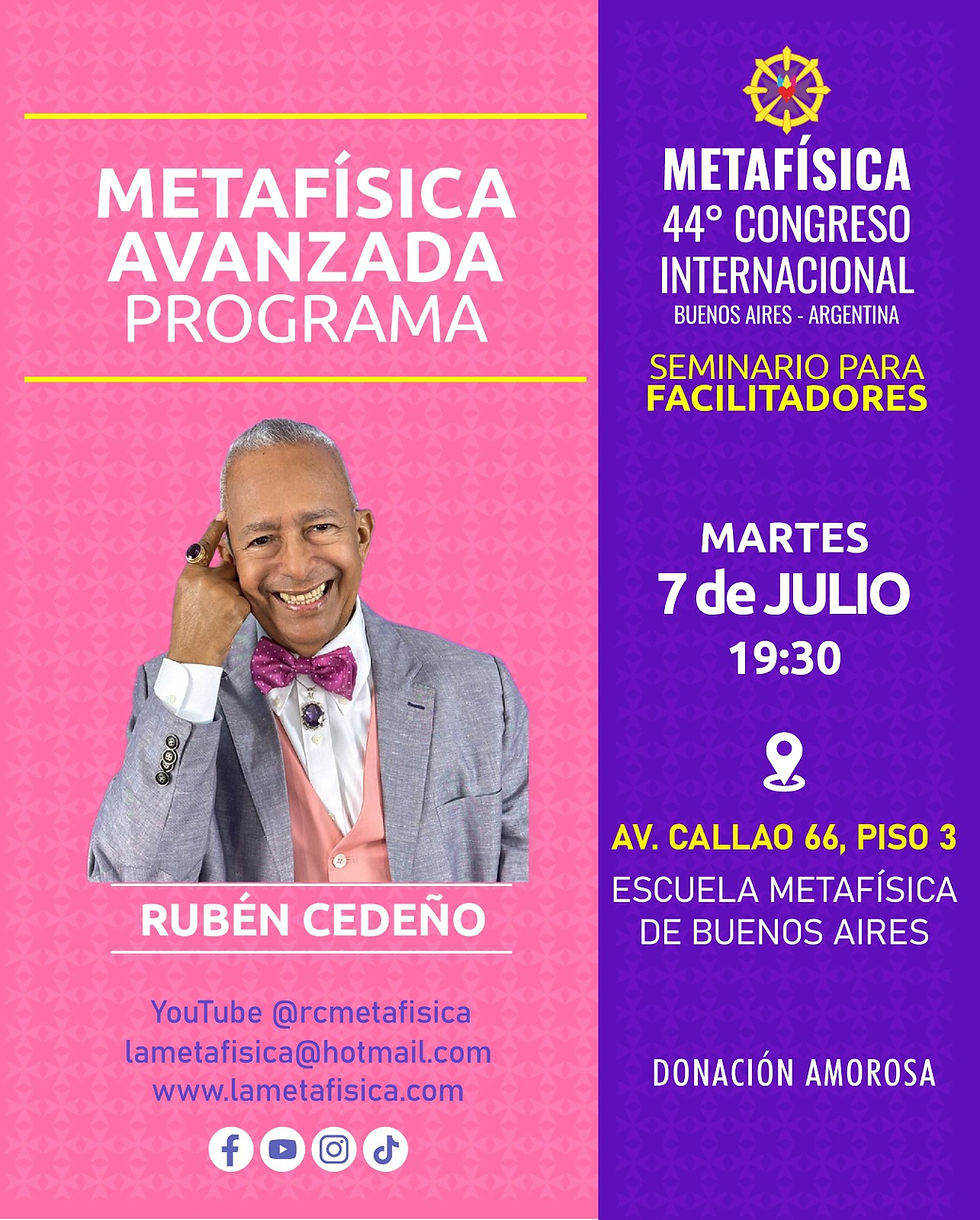 METAFÍSICA AVANZADA Rubén Cedeño