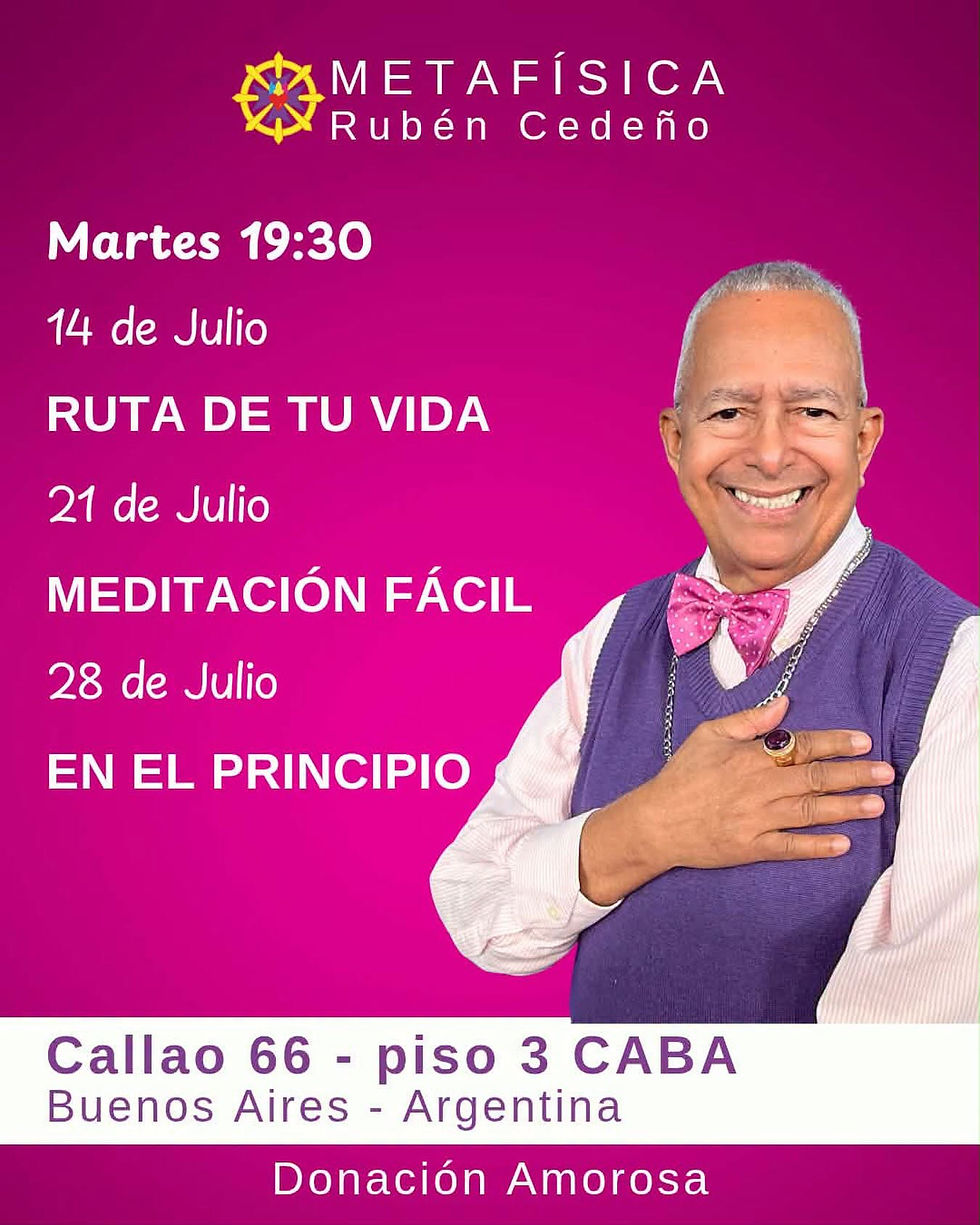 Así se vivencia la metafísica - Rubén Cedeño
