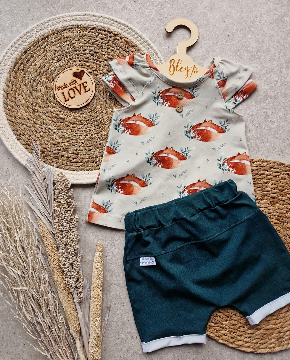 Miniaturbild: Sommershirt, Body, KK BIBI, Schnittmuster & Nähanleitung Gr. 68-140