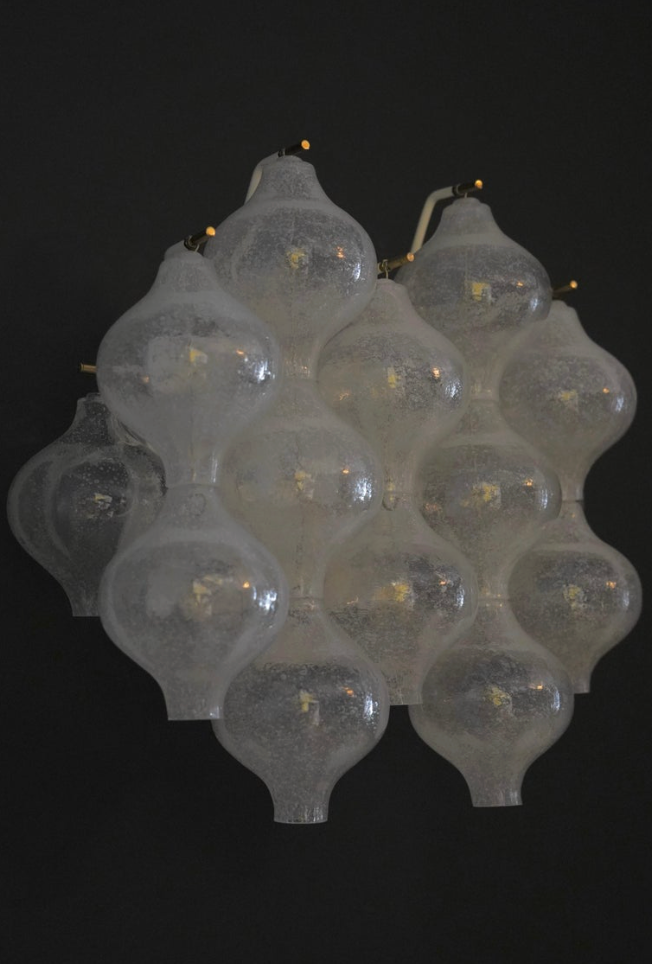 Thumbnail: Pair of Kalmar bubble Glass sconces, Vienna Austria, 1970s