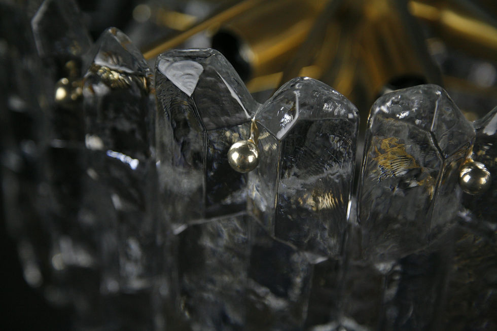 Thumbnail: Kalmar Gold, Crystal Chandelier ,1970 Austria