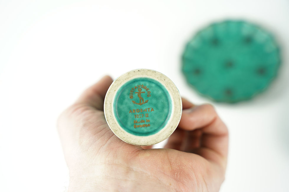 Thumbnail: Collection of ceramics By Wilhelm Kåge for Gustavsberg Sweden 1950