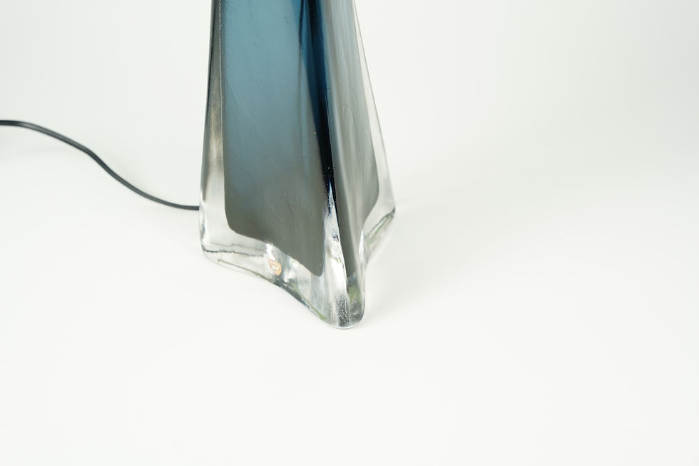 Thumbnail: Blue Orrefors Lamp, Orrefors, Sweden, 1960