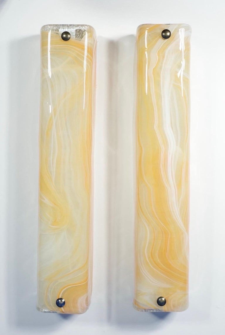 Thumbnail: Pair of elongated sconces , Italy 1970