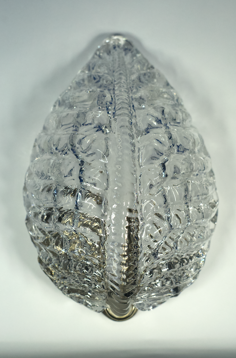 Thumbnail: Pair of leaf shaped Orrefors sconces, Sweden 1970