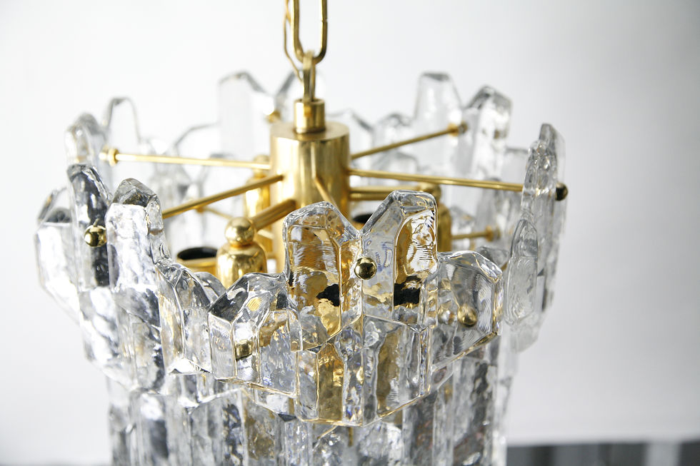 Thumbnail: Palazzo Kalmar Gold, Crystal Chandelier ,1970 Austria