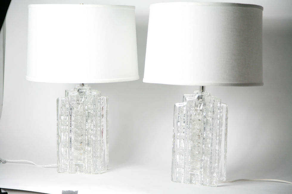 Thumbnail: Pair of table lamps by Pukeberg,Sweden 1970