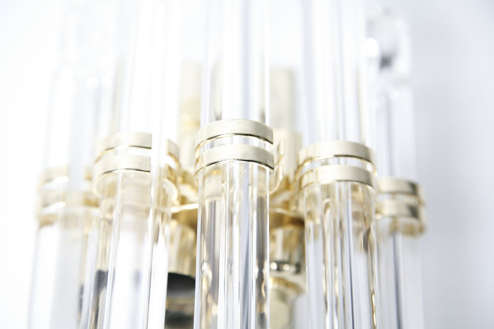 Thumbnail: Pair of Kowatz Crystal Rod  Sconces, Germany, 1980