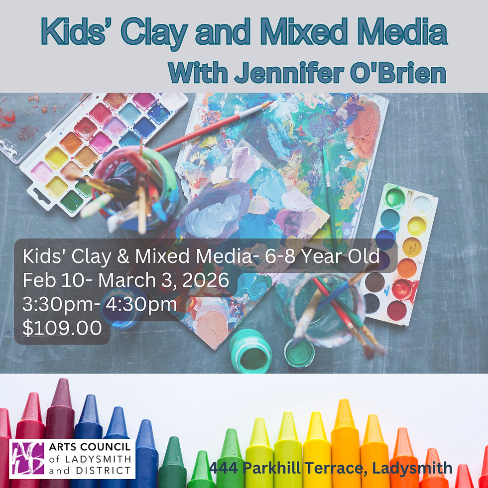 Kids' Clay & Mixed Media- 6-8 Year Old