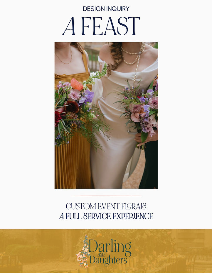 Darling and Daughters full service inquiry floral event design DC MD VA