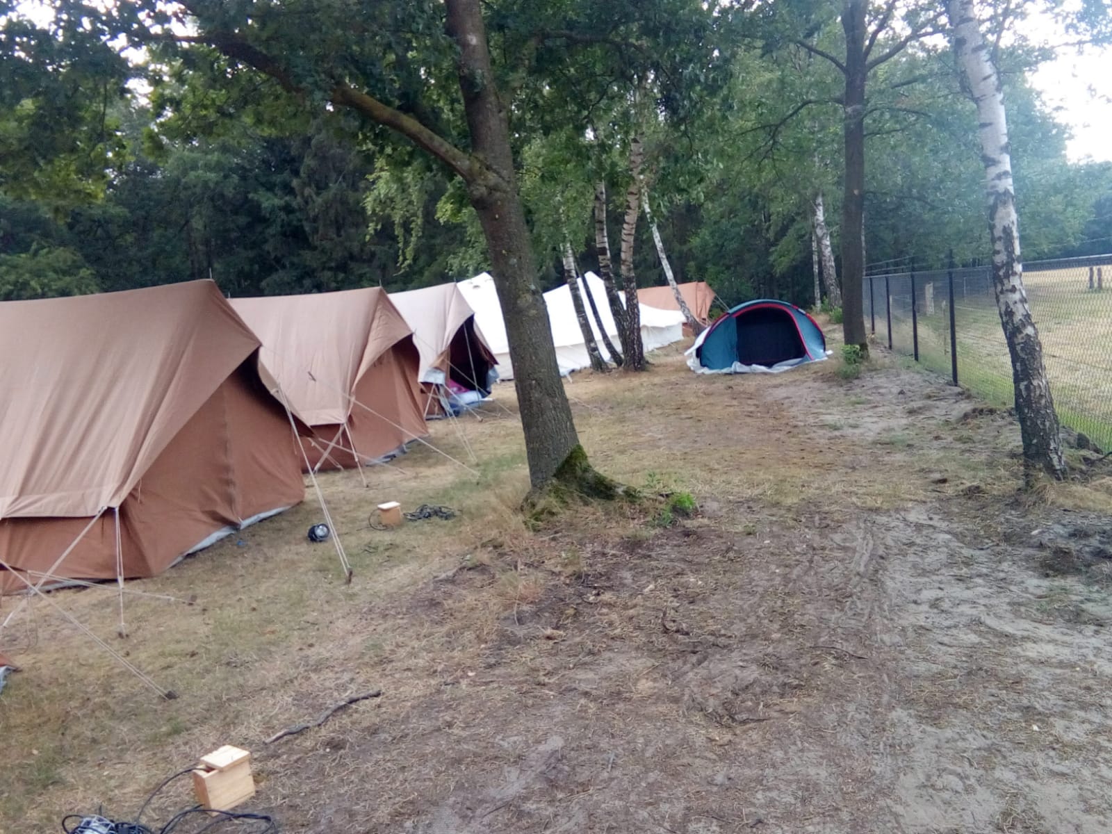 Onze slaaptenten.
