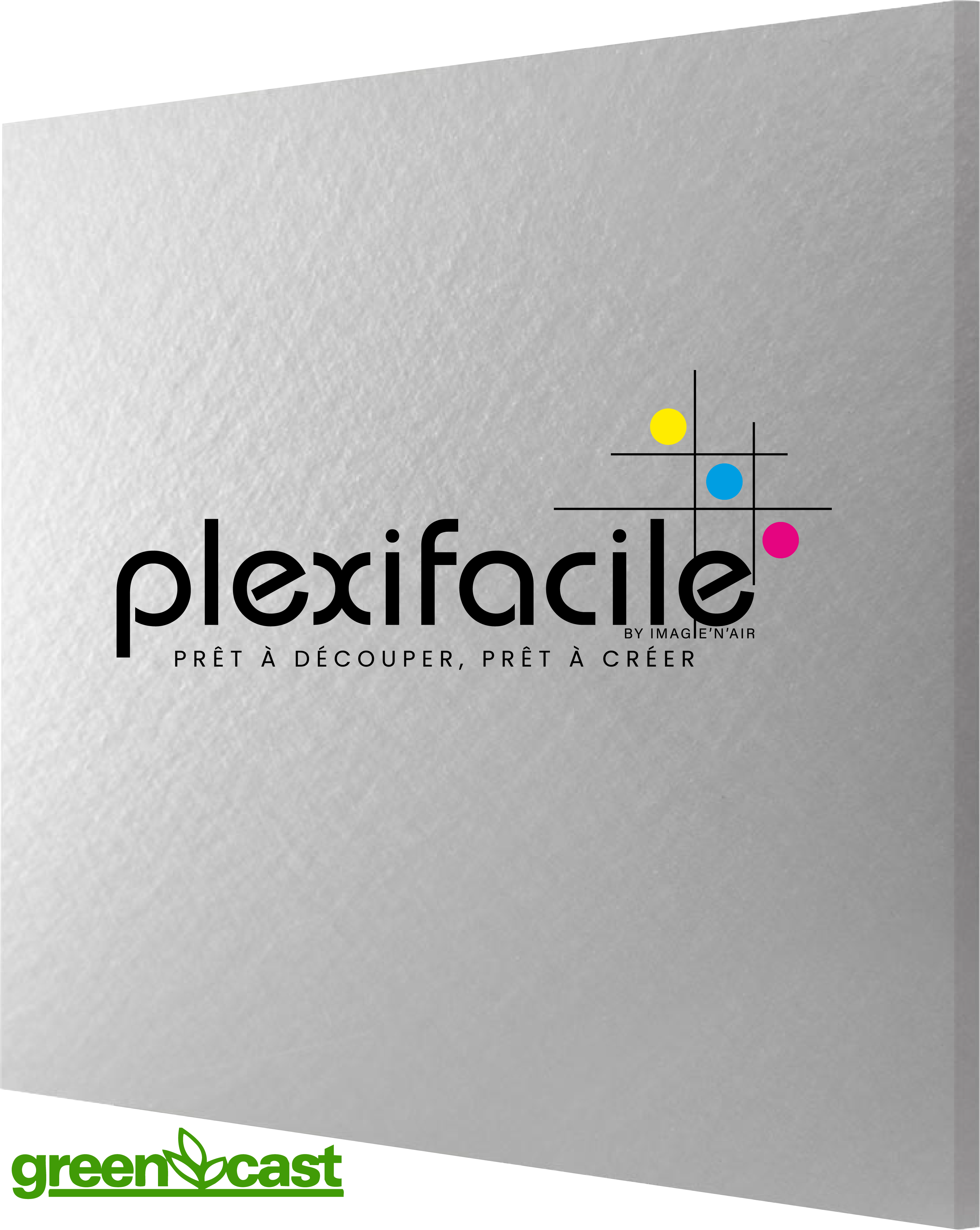 Plaque Plexiglass gris stone - 3mm Setacryl Greencast (44410)