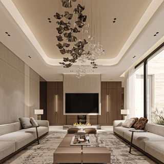Family living area with comfortable seating, modern layout, and refined residential atmosphere.