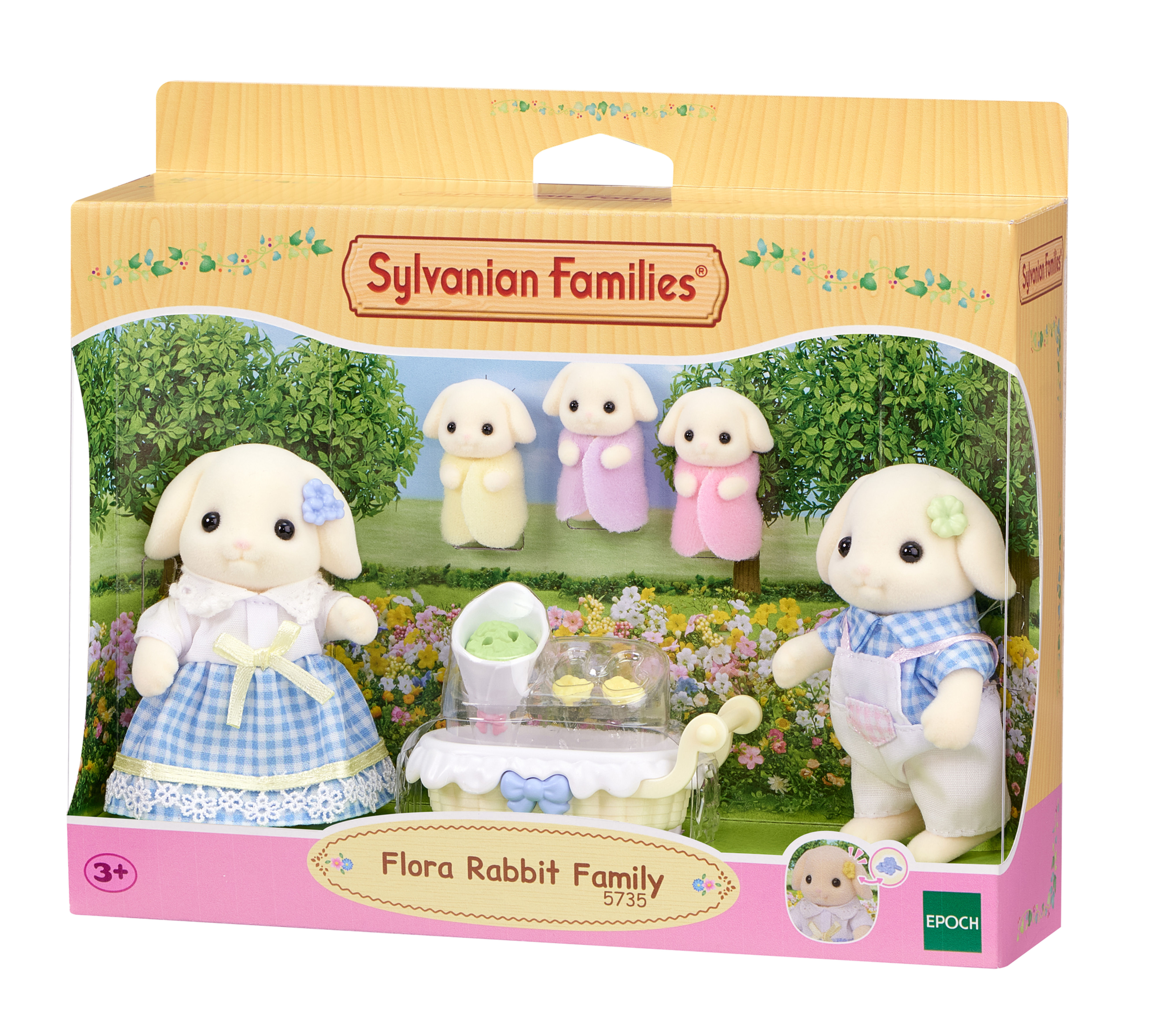 Sylvanian Flora Rabbit Family 5735