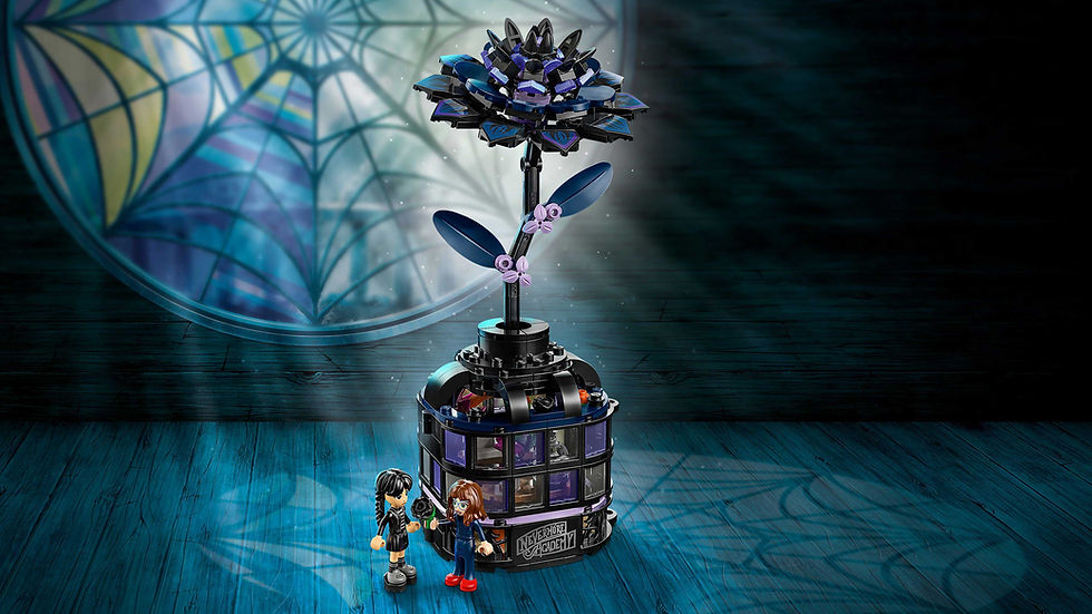 Thumbnail: LEGO Wednesday Black Dahlia Flower 76784