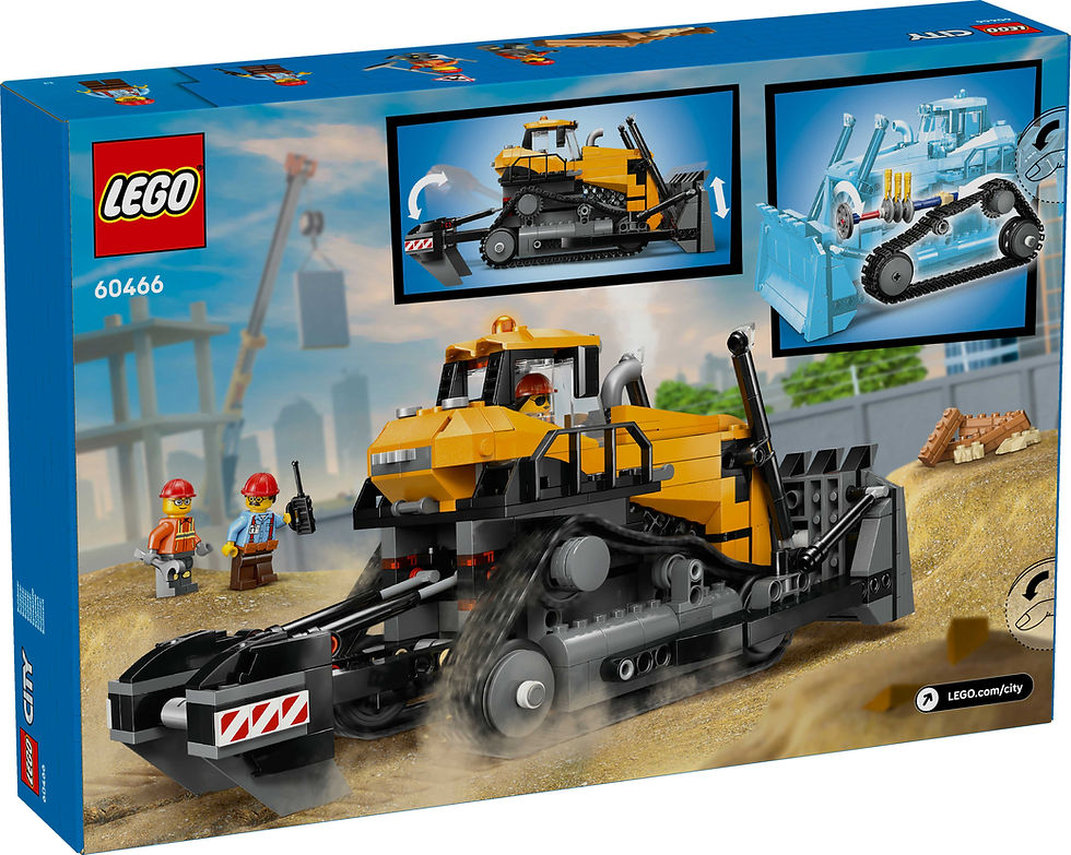 Thumbnail: LEGO City Yellow Bulldozer Construction Site Playset 60466