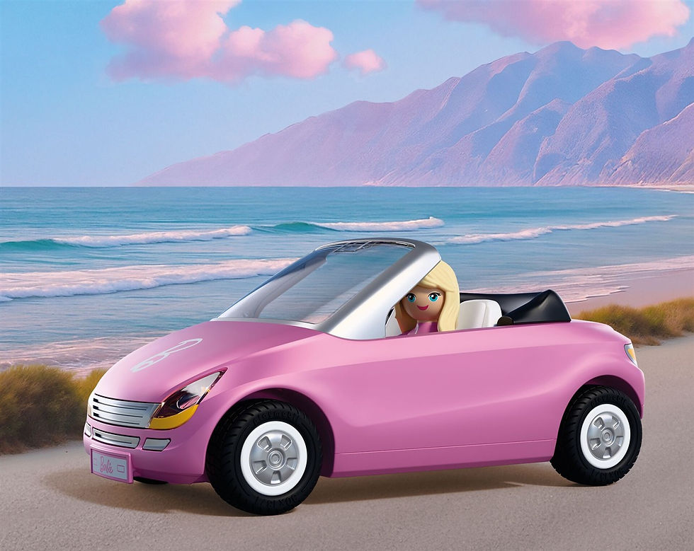 Thumbnail: PLAYMOBIL x Barbie Convertible 72123