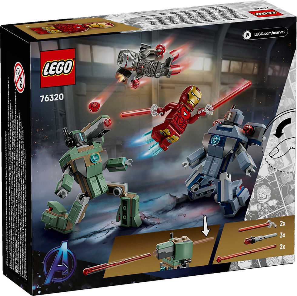 Thumbnail: LEGO Marvel Iron Man & War Machine vs. Hammer Drones 76320