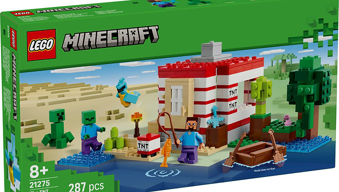 LEGO Minecraft The TNT Jungle House, Video Game Collectible Toy 21275