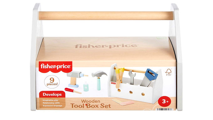 Fisher Price Ξυλινη Θηκη Με Εργαλεια HYG50
