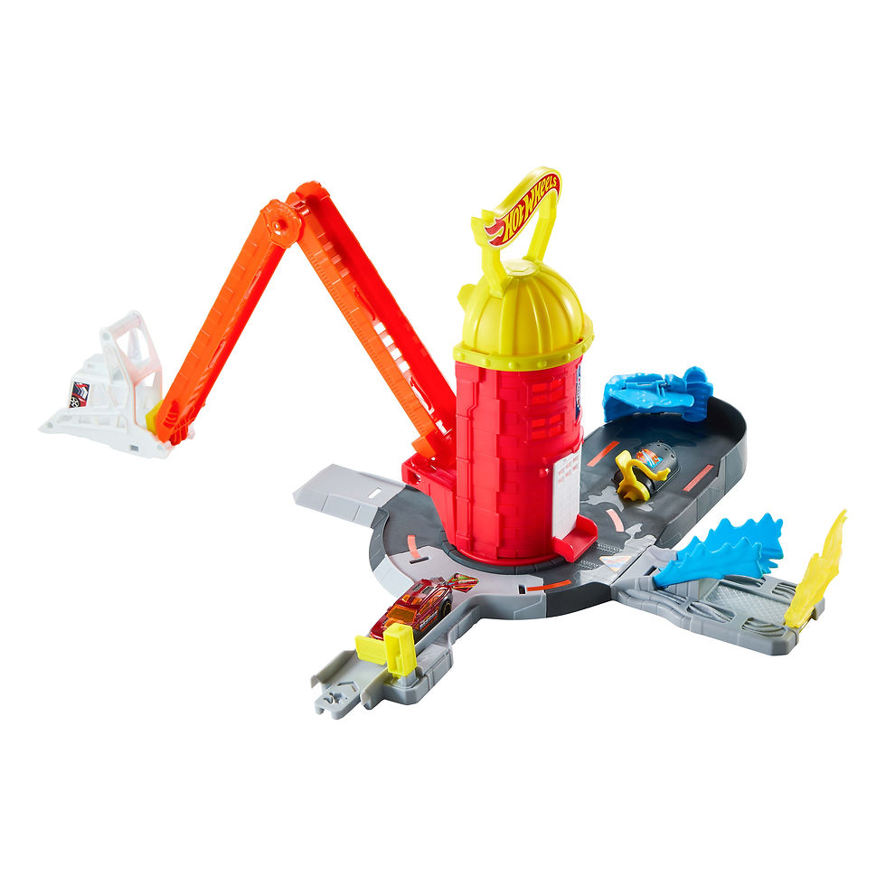 Thumbnail: Hot Wheels Speed Snap City Super Fire Station Rescue Playset JHL95