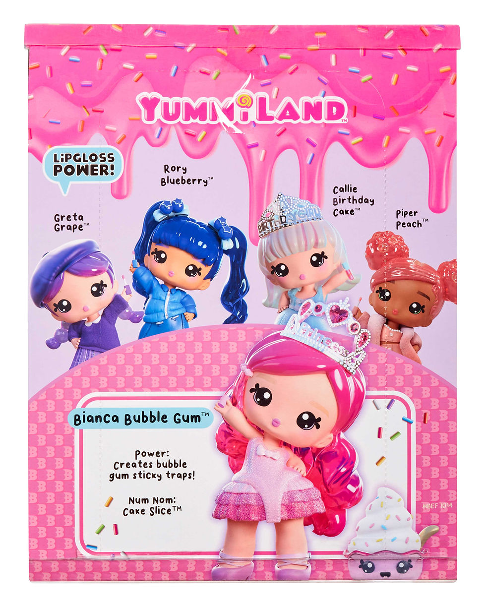 Thumbnail: Yummiland Large Doll + Lipgloss Pet- Bianca Bubblegum 120728