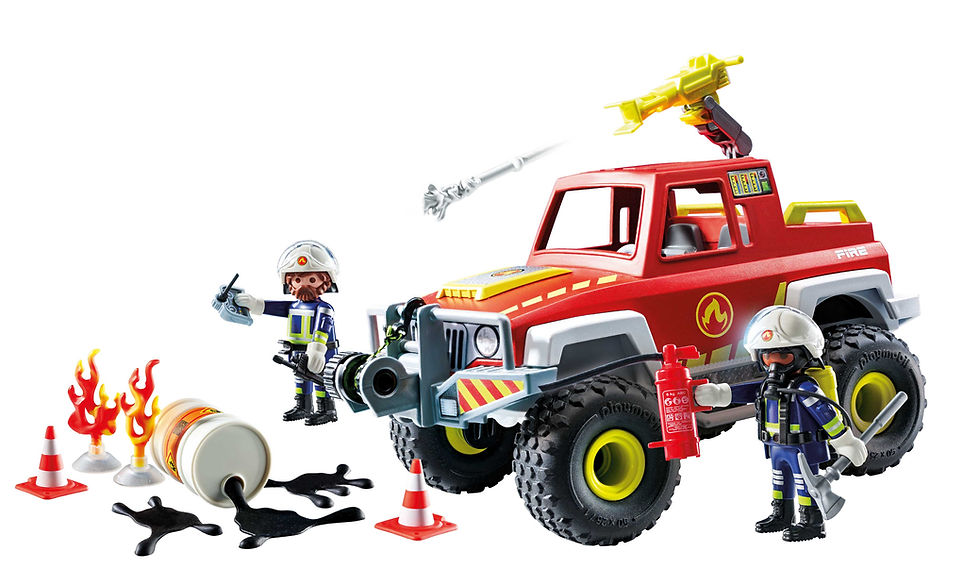 Thumbnail: PLAYMOBIL Action Heroes Πυροσβεστικό όχημα 4x4 71824