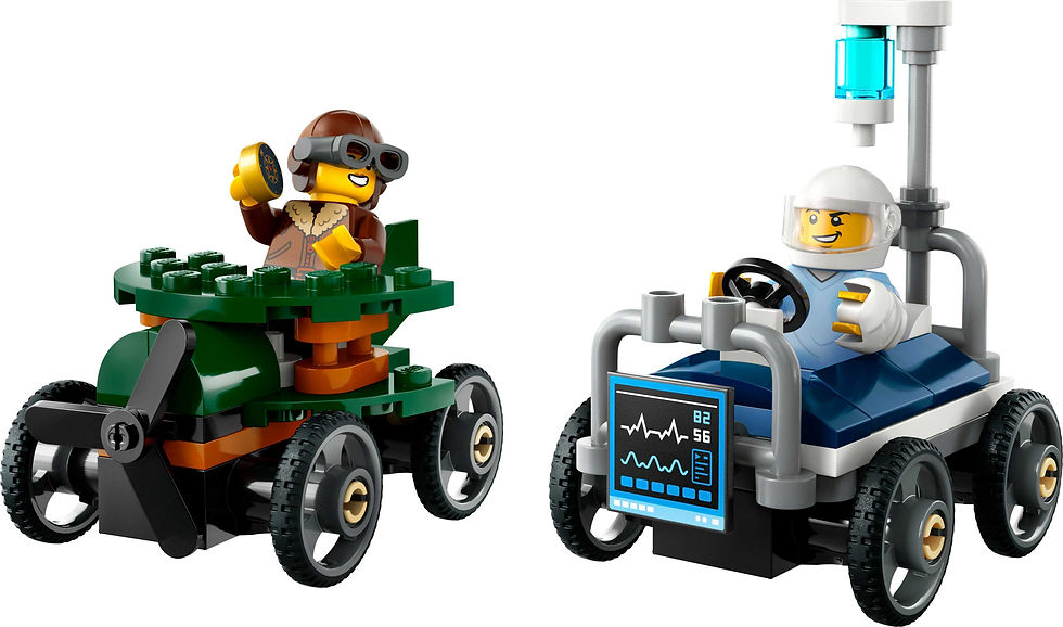 Thumbnail: LEGO LEGO City Airplane vs. Hospital Bed Race Car Pack 60459