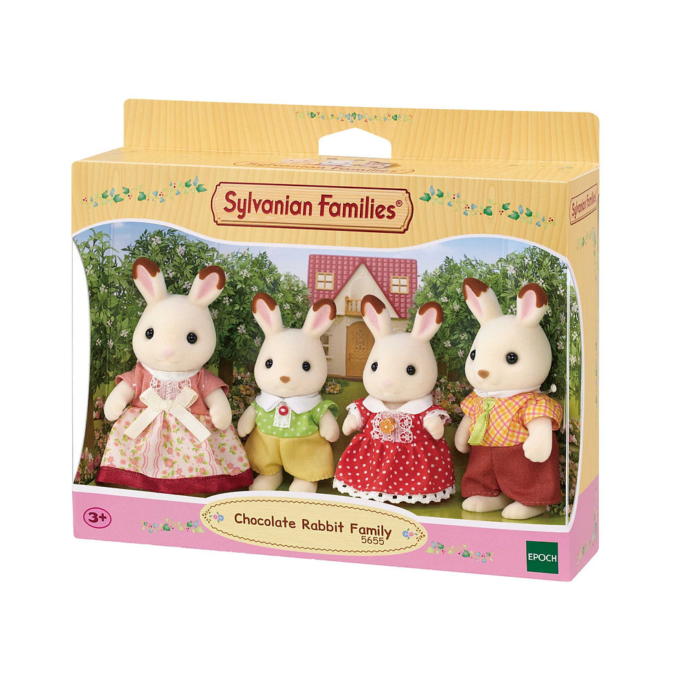 Sylvanian Chocolate Rabbit Family 5655