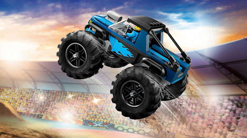 Thumbnail: LEGO® City Blue Monster Truck Off-Road Toy 60402