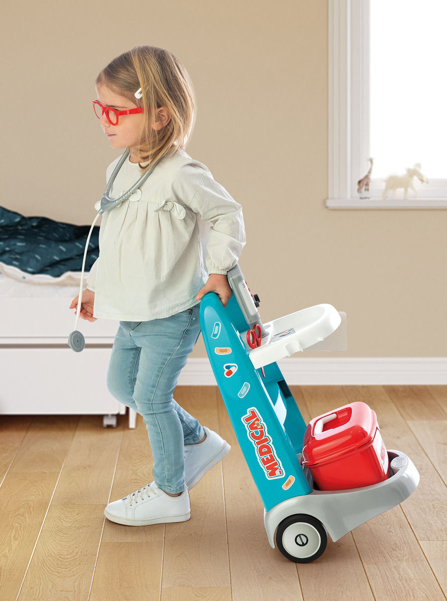 Thumbnail: Smoby Electronic Medical Trolley 7/340207