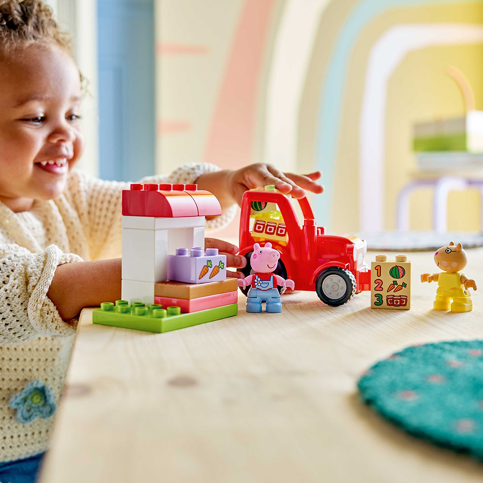 Thumbnail: LEGO DUPLO Peppa Pig Tractor and Market 10468