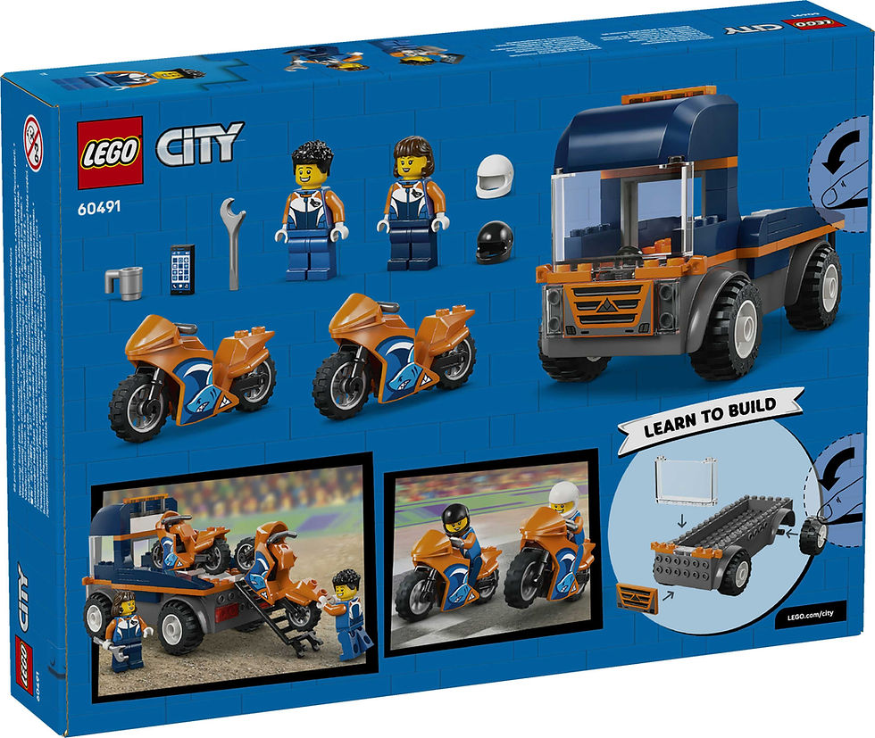 Thumbnail: LEGO City Motorcycle Transporter 60491