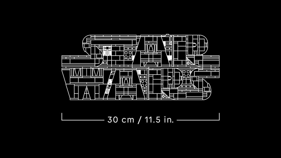 Thumbnail: LEGO Star Wars Brick-Built Star Wars Logo Sign 75407