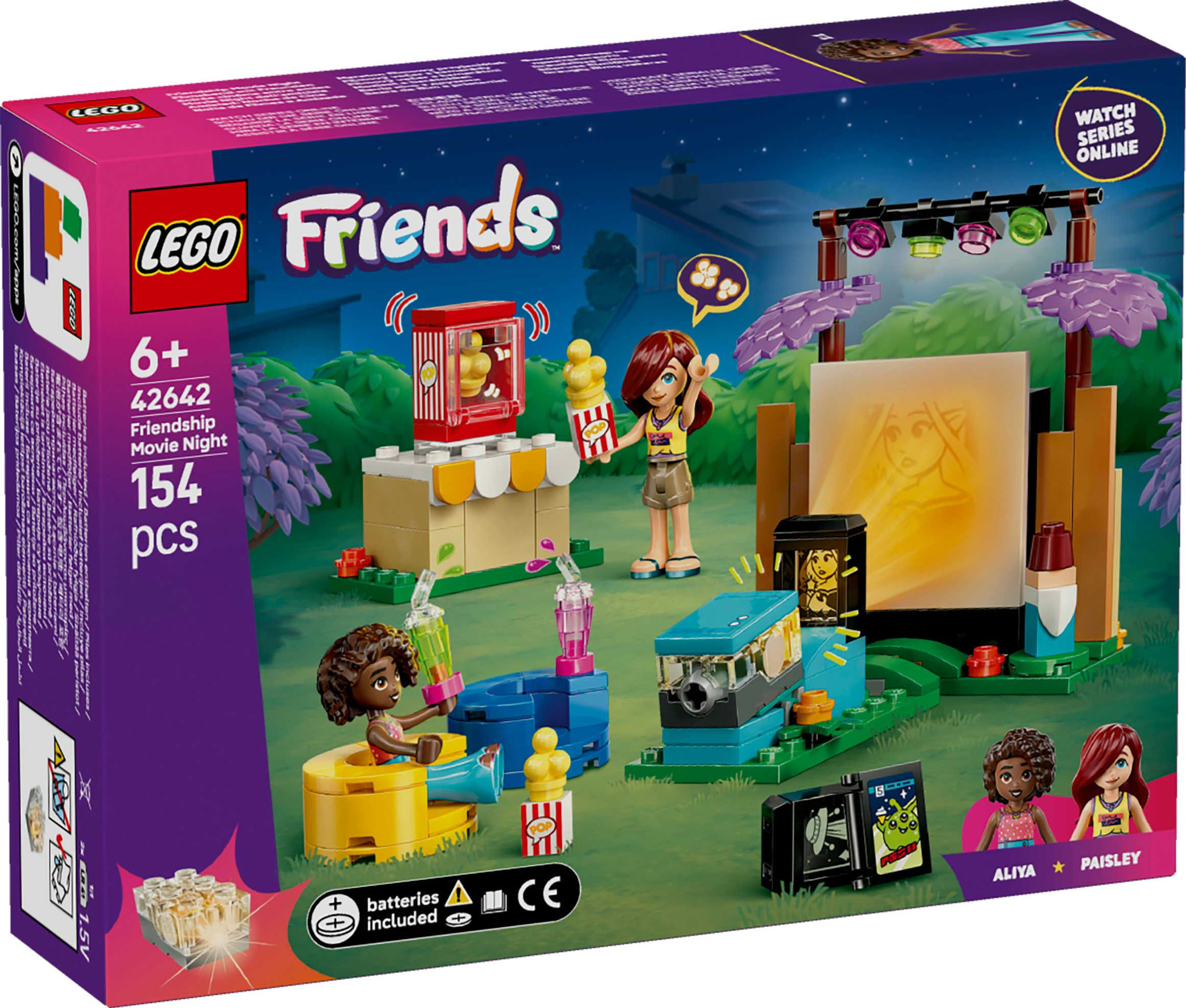 LEGO Friends Friendship Movie Night Pretend-Play Toy 42642