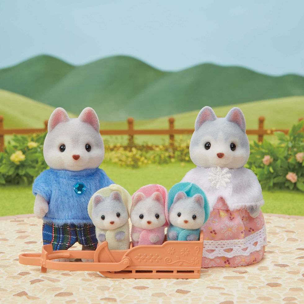 Thumbnail: Sylvanian Husky Family 5636