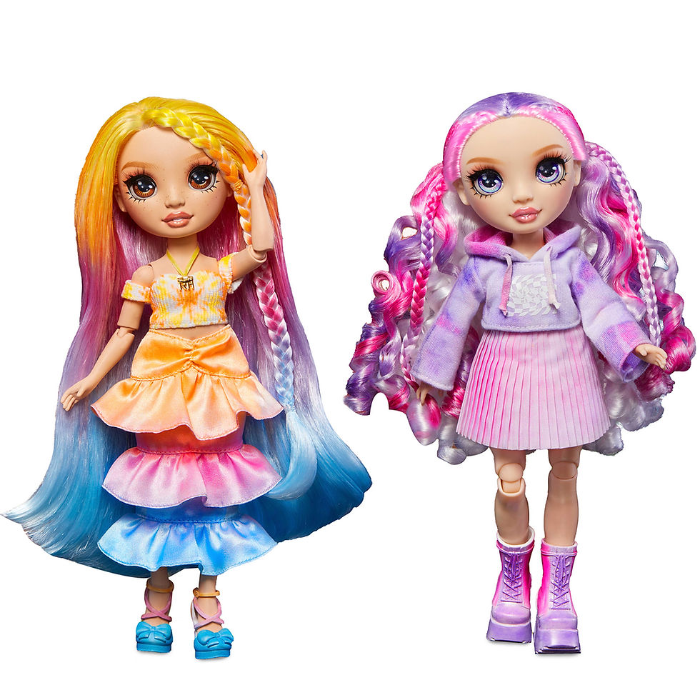 Thumbnail: Rainbow High Watercolor & Create Fashion Doll, Purple Eyes 507581